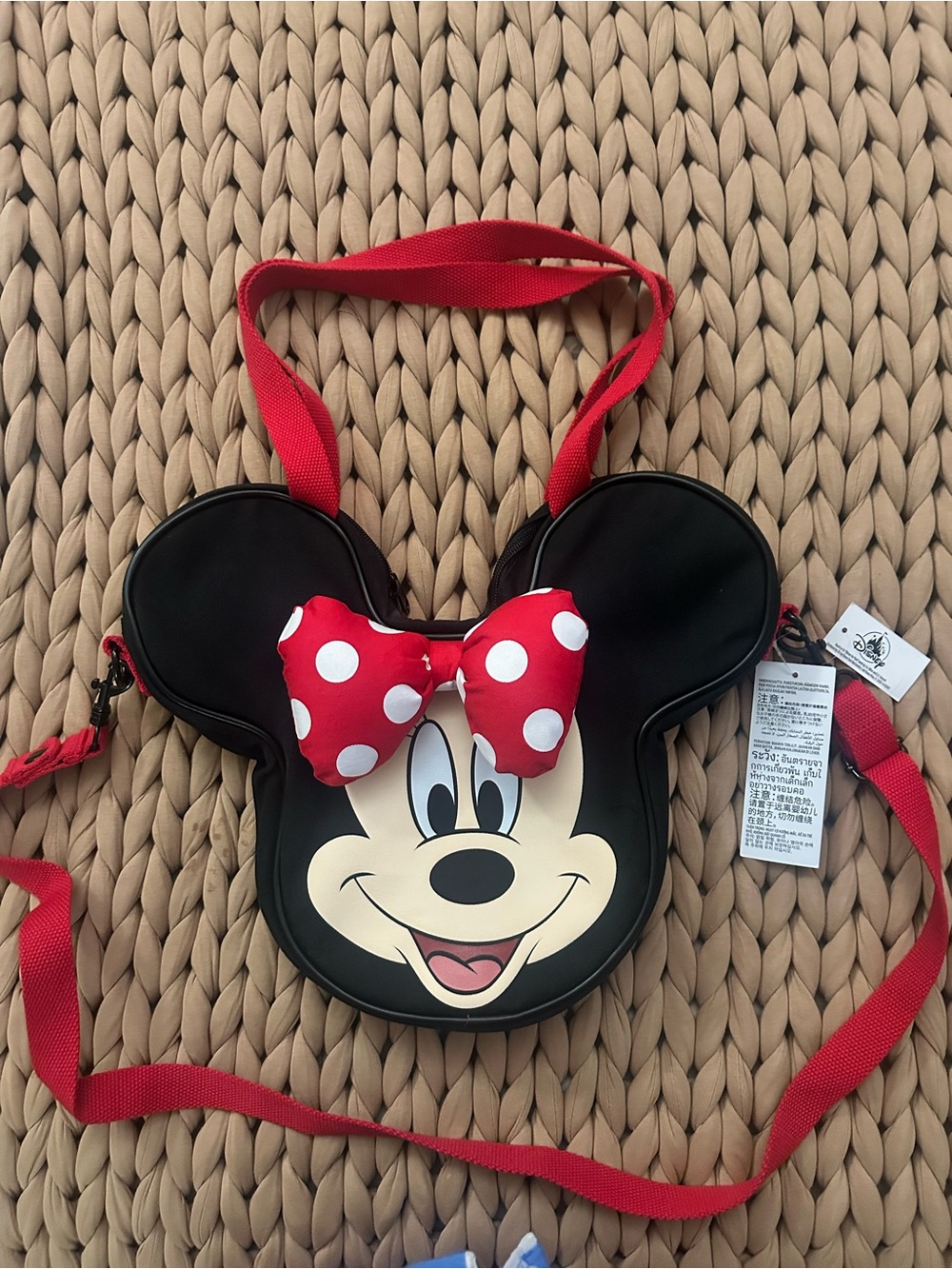 NWT Disney Minnie Mouse Mini Crossbody Bag - Black & Red